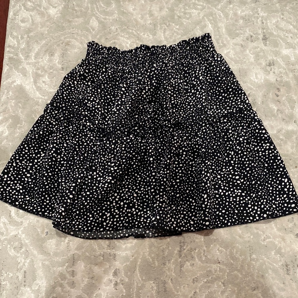 Small Black, Green, and Pink Shein Floral Skirts